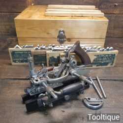 Vintage Stanley Sweetheart USA No: 55 Combination Plough Plane Complete