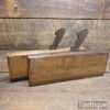 Matched Pair Antique Sims 1816-1834 London No: 15 Hollow & Round Moulding Planes