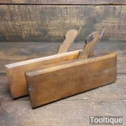 Crisp Pair Antique W. Marples Beechwood Moulding Planes 1 Sash & Square Ovolo