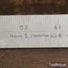 Vintage 2ft Rabone Chesterman No: B2 Imperial Contraction Ruler - Good Condition
