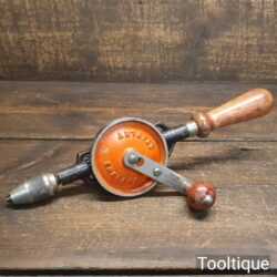 Vintage Stanley No: 803 Double Pinion Egg Beater Hand Drill - Good Condition