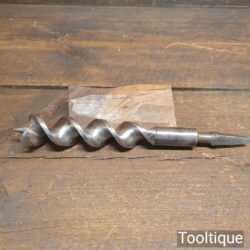 Vintage 1 ¼” Double Spur Screw Auger Bit For Brace - Good Condition