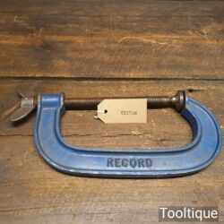 Vintage Record 6” Woodworking G Clamp - Good Condition