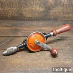 Vintage Stanley No: 803 Double Pinion Egg Beater Hand Drill - Good Condition