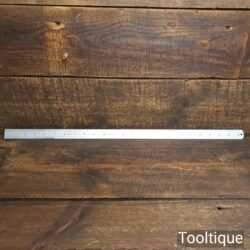 Vintage 24” Rabone Chesterman No 64R Metric & Imperial Steel Ruler - Good Condition