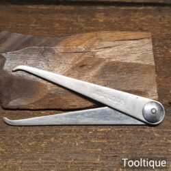 Vintage Moore & Wright 4 ¼” Internal & External Steel Caliper Divider - Good Condition