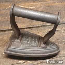  Antique Silvester’s Patent No: 2 Salter Iron With Convex Sole - Good Condition