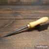  Vintage Leatherworking Trimmer’s Awl Beechwood Handle - Good Condition