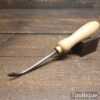 Vintage Leatherworking Creasing Tool Beechwood Handle - Good Condition