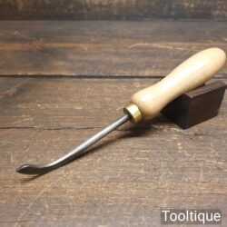 Vintage Leatherworking Creasing Tool Beechwood Handle - Good Condition