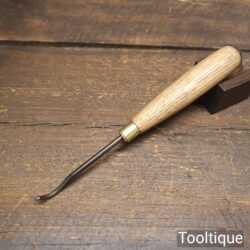 Vintage Leatherworking Single Crease Tool Ash Handle - Good Condition