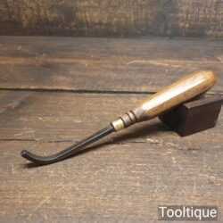 Vintage Leatherworking Vein Creaser Tool Beechwood Handle - Good Condition