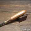 Vintage Leatherworking Vein Creaser Tool Beechwood Handle - Good Condition