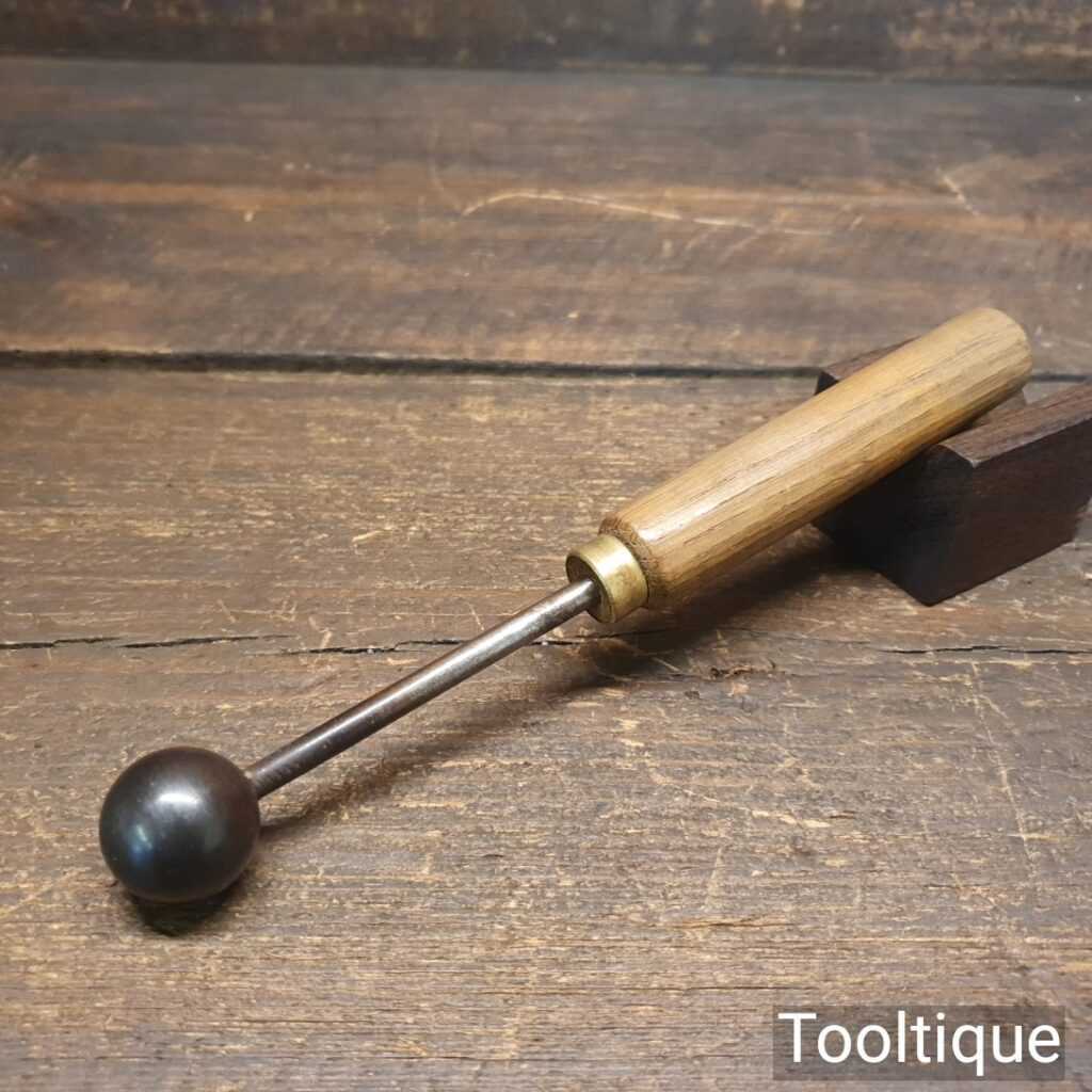Vintage Leatherworking Embossing Tool Ash Handle - Good Condition