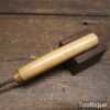 Vintage Leatherworking Embossing Tool Beech Handle - Good Condition