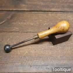 Vintage Leatherworking Embossing Tool Boxwood Handle - Good Condition