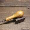 Vintage Leatherworking Embossing Tool Boxwood Handle - Good Condition