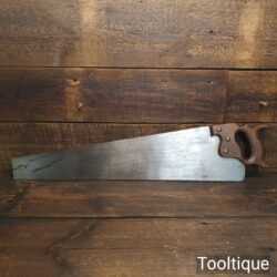 Vintage Unmarked English 26” Trade Rip Saw 5 TPI - Fully Refurbished Sharpened