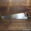 Vintage Unmarked English 26” Trade Rip Saw 5 TPI - Fully Refurbished Sharpened