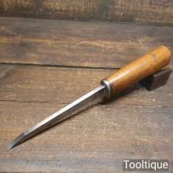 Vintage Moulson Bros Carpenter’s 1/4” Cast Steel Pig Stick Mortice Chisel - Fully Refurbished