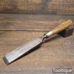 T23193 - Vintage Ward & Payne carpenter’s 1 ¼” firmer chisel with ash handle in good used condition, fully refurbished sharpened and honed ready for use.