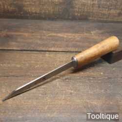 Vintage Carpenter’s 1/8” Cast Steel Mortice Chisel - Fully Refurbished