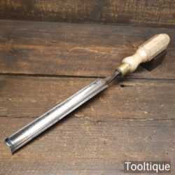 Vintage Thomas Ibbotson 1” In-Cannel Paring Gouge Chisel - Sharpened Honed