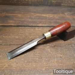 Vintage F. Woodcock Carpenter’s 7/8” Bevel Edge Butt Chisel - Sharpened Honed