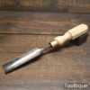Vintage I. & H. Sorby Carpenter’s 1” Gouge Chisel - Sharpened Honed