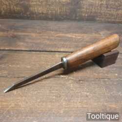 Vintage Carpenter’s 1/8” Cast Steel Mortice Chisel - Fully Refurbished