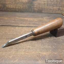 Vintage Carpenter’s 1/4” Cast Steel Mortice Chisel - Fully Refurbished