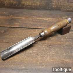 Antique Isaac Greaves 1825-1911 Carpenter’s 1 ⅛” Gouge Chisel - Sharpened Honed