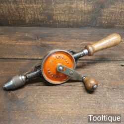 Vintage Stanley No: 803 Double Pinion Egg Beater Hand Drill - Good Condition
