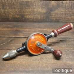 Vintage Stanley No: 803 Double Pinion Egg Beater Hand Drill - Good Condition