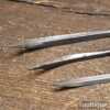 3 Vintage Saddlers or Upholstery Needles 6 + 5 + 4 ½” Long - Good Condition