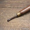 Vintage Leatherworking Embossing Tool Mahogany Handle - Good Condition