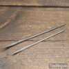 2 Vintage J & JS Leatherworker’s Upholstery Needles 6” + 4 ¾” Long - Good Condition