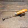 Vintage Leatherworking Embossing Tool Beech Handle - Good Condition