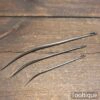 3 Vintage English Leatherworker’s Upholstery Needles 8” + 5” + 4” Long - Good Condition