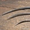 3 Vintage English Leatherworker’s Upholstery Needles 8” + 5” + 4” Long - Good Condition