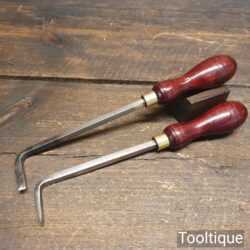 Vintage Woodturners Internal Angles Chisels Re-Handled Ready For Use