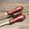 Vintage Woodturners Internal Angles Chisels Re-Handled Ready For Use