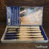 Boxed Set Of 6 Marples No: 1001 Woodturning Chisels - Good Condition
