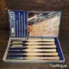 Boxed Set Of 6 Marples No: 1001 Woodturning Chisels - Good Condition