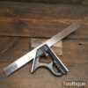 Vintage English Cast Steel Adjustable Combination Square - Fully Refurbished