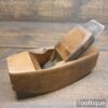 Antique King & Comp Carpenter’s 8” Beech Compass Plane - Ready To Use