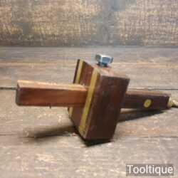 Vintage Carpenter’s Rosewood & Brass Mortise Gauge - Good Condition