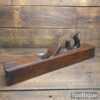 Vintage Carpenter’s 22” Beechwood Trying Plane - Lapped Flat Ready To Use