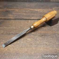 Vintage C. T. Johnson Carpenter’s 1/2” Firmer Chisel - Sharpened Honed