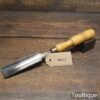 Vintage Thomas Ibbotson & Co. Carpenter’s 1” Gouge Chisel Ash Handle - Sharpened Honed